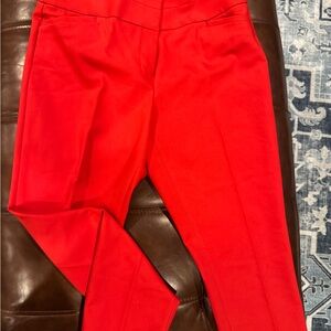 Ann Taylor Bold Red Cropped Pants
